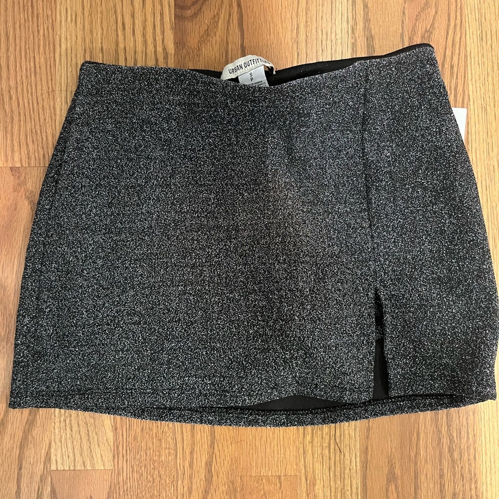 Urban Outfitters Gray Pencil Mini Skirt with Slit